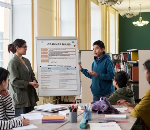 진로박람회 참가 청소년들의 활기찬 모습 이미지